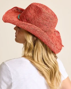 Tommy Bahama Tanya Raffia Cowboy Hat Hibiscus Online