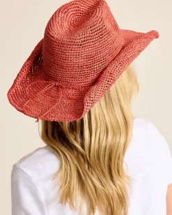 Tommy Bahama Tanya Raffia Cowboy Hat Hibiscus Online