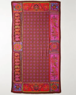 Tommy Bahama Tile Patch Wrap Scarf Port Online