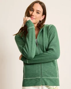 Tommy Bahama Tobago Bay Full-Zip Hoodie Dark Spearmint Online