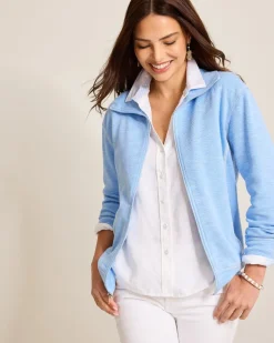 Tommy Bahama Tobago Bay Full-Zip Sweatshirt Light Sky Hot