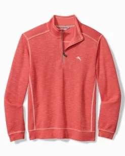 Tommy Bahama Tobago Bay Marlin Splash Half-Zip Sweatshirt Radish Outlet