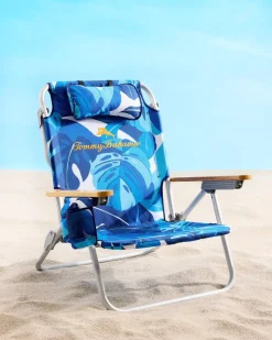 Tommy Bahama Blue Monstera Deluxe Backpack Beach Chair Multicolor Discount