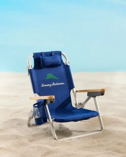 Tommy Bahama Kids' Wavy Marlin Backpack Beach Chair Navy New