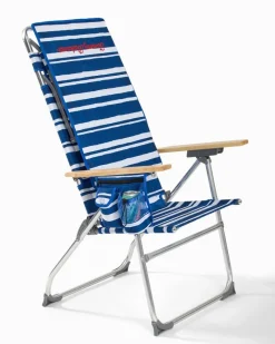 Tommy Bahama Pineapple Stripe Highboy Chair with Shade Blue/White Outlet