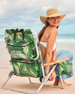 Tommy Bahama Swaying Fronds Deluxe Backpack Beach Chair Multicolor Best
