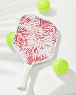 Tommy Bahama x Coastal Pickle Monstera Mirage Pickleball Paddle Pure Coral Sale