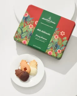 Tommy Bahama x Honolulu Cookie Company® Mele Kalikimaka Gift Tin Red New