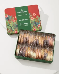 Tommy Bahama x Honolulu Cookie Company® Mele Kalikimaka Gift Tin Red New