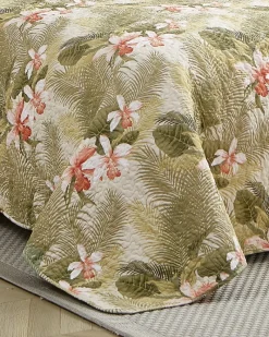 Tommy Bahama Tropical Orchid 3-Piece King Quilt Set Green Best