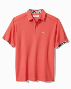 Tommy Bahama Tropicano Blooms Five O'Clock IslandZone® Polo Coral Reef Hot