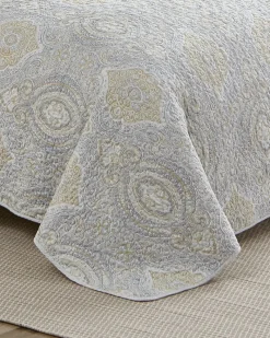 Tommy Bahama Turtle Cove 3-Piece King Quilt Set Grey Best