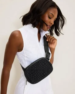 Tommy Bahama Vaughan Woven Belt Bag Black Best