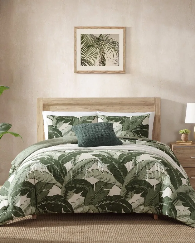 Tommy Bahama Vintage Palms 3-Piece Full/Queen Comforter Set Jungle Discount