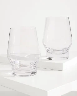 Tommy Bahama Viski® Heavy Base Crystal Whiskey Glasses - Set of 2 Clear Sale