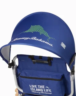 Tommy Bahama Wavy Marlin Beach Chair Canopy Navy Clearance