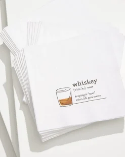 Tommy Bahama Whiskey Cocktail Napkins White Best