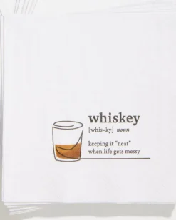 Tommy Bahama Whiskey Cocktail Napkins White Best