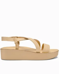 Tommy Bahama Women's Olukai® Onohi Strappy Platform Sandals Warm Beige Hot