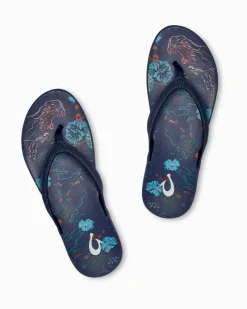 Tommy Bahama Women's OluKai® Puawe Sandals Midnight Blue Hot